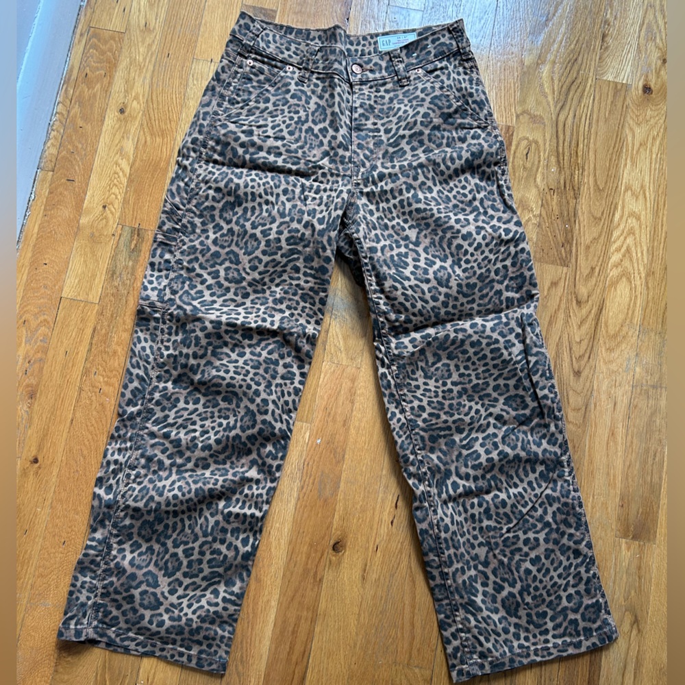 GAP Brown Leopard Print Pants